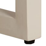 vidaXL Table basse 100x50x35 cm Bois de manguier solide et acier