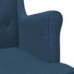 vidaXL Fauteuil Bleu Tissu