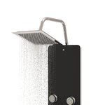 vidaXL Panneau de douche Verre 25x47 5x130 cm Noir