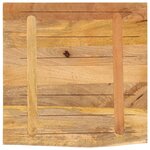 vidaXL Dessus de table 80x80x3 8 cm bord vif bois massif manguier brut