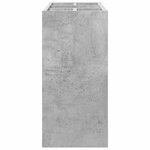 vidaXL Porte-parapluie Gris béton 65 x 24 x 50 cm Bois d'ingénierie