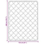 vidaXL Duvet d'hiver 155 x 200 cm Hiver Anthracite Respirant