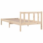 vidaXL Cadre de lit sans matelas bois massif 100x200 cm