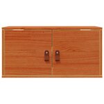 vidaXL Meuble mural avec étagère 2 Pièces Cire marron 60 x 30 x 30 cm