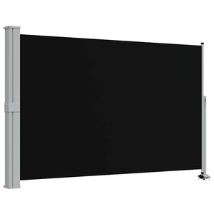 vidaXL Auvent latéral rétractable de patio 160 x 300 cm Noir