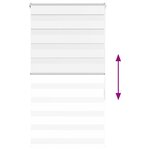 vidaXL Store zèbre blanc 90x150 cm largeur du tissu 85 9 cm polyester