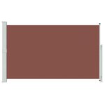 vidaXL Auvent latéral rétractable de patio 180x300 cm Marron