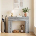 vidaXL Table basse Sonoma gris 102 x 35 x 75 cm Bois d'ingénierie