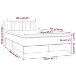 vidaXL Sommier à lattes de lit et matelas Vert foncé 120x200cm Velours