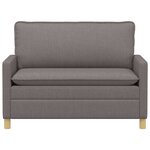 vidaXL Canapé Taupe 126 x 81 x 87 5 cm Tissu