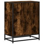 vidaXL Bibliothèque chêne fumé 60x35x76 cm bois d'ingénierie