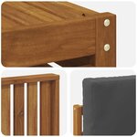 vidaXL Ensemble de canapés d'extérieur 5 Pièces Naturel et Anthracite