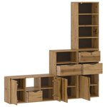 vidaXL Meubles TV 4 Pièces avec rangement ODDA bois de pin massif