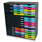 Module De Classement Modulo Ecoblack 5 Tiroirs Fermés - Noir - Exacompta