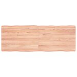 vidaXL Dessus de table bois massif traité bordure assortie