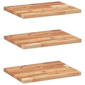 vidaXL Étagères flottantes 3 Pièces 60x30x2 cm acacia massif à l'huile