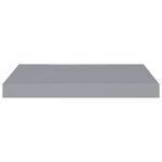 vidaXL Étagères murales flottantes 2 Pièces gris 50x23x3 8 cm MDF