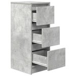 vidaXL Buffet gris béton 29 5x34x76 cm bois d'ingénierie