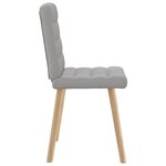 vidaXL Chaises à manger lot de 4 gris nuage tissu
