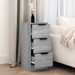 vidaXL Buffet Sonoma gris 30x30x70 cm Bois d'ingénierie