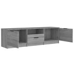 vidaXL Meuble TV Sonoma gris 140x35x40 cm Bois d'ingénierie