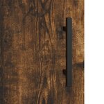 vidaXL Armoire murale chêne fumé 60x31x70 cm bois d'ingénierie