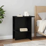 vidaXL Table basse 2 pc Chêne noir 40 x 30 x 49 cm Bois d'ingénierie