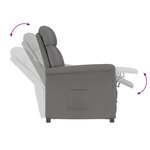 Chaiselongue vidaXL Gris Foncé