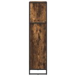 vidaXL Bibliothèque Chêne Fumé 80 x 30 x 155 cm Bois d'ingénierie