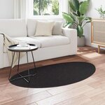 vidaXL Tapis HUARTE Noir 80 x 150 cm Polyester