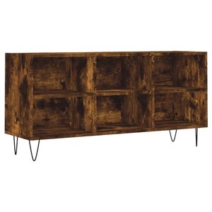 vidaXL Meuble TV chêne fumé 103 5x30x50 cm bois d'ingénierie