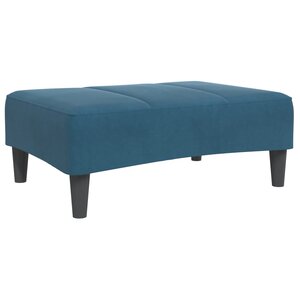 vidaXL Repose-pied bleu 77x55x31 cm velours