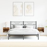 Armoires murales vidaXL avec éclairage LED 2 pièces Bois vieux 40x30x30 cm