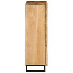 vidaXL Buffet haut 40x34x110 cm bois massif de manguier brut