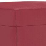 vidaXL Ensemble de canapés 3 Pièces et coussins rouge bordeaux similicuir