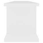 vidaXL Étagères murales 2 Pièces Blanc 90x18x20 cm bois d'ingénierie