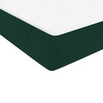 vidaXL Sommier à lattes de lit et matelas vert foncé 160x210cm velours
