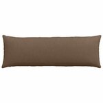 vidaXL Coussins de canapé 2 Pièces Marron 120 x 40 cm tissu