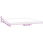 vidaXL Sur-matelas 160x220x5 cm