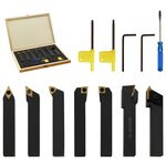 vidaXL Jeu d’outils de tournage indexables 12 Pièces 16x16 mm 100 mm