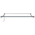 Auvent rétractable manuel noir vidaXL 350x250 cm