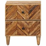 vidaXL Table de chevet 2 Pièces Marron 40 x 33 5 x 46 cm