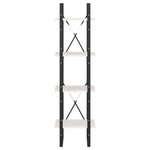 vidaXL Bibliothèque à 4 niveaux blanc 40x30x140 cm bois de pin massif