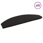 vidaXL Tapis d'escalier auto-adhésifs 15 Pièces Anthracite
