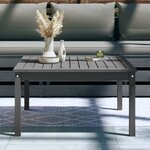 vidaXL Table de jardin gris 82 5x82 5x45 cm bois massif de pin