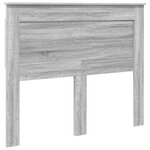 vidaXL Cadre de lit avec tiroir Gris Sonoma 120 x 190 cm Pin massif
