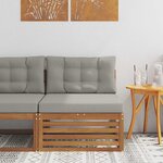 vidaXL Canapé du milieu extérieur Bois d'Acacia Massif Naturel