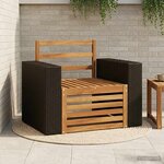 vidaXL Sofa de milieu extérieur Naturel