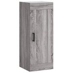 vidaXL Buffet haut Sonoma gris 34 5x34x180 cm Bois d'ingénierie