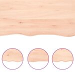 vidaXL Étagère murale 40x50x(2-4)cm bois de chêne massif non traité